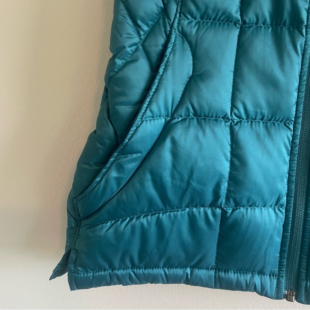 Woolrich Women's Goose Down Puffer Vest Teal Size Small - Picture 7 of 14